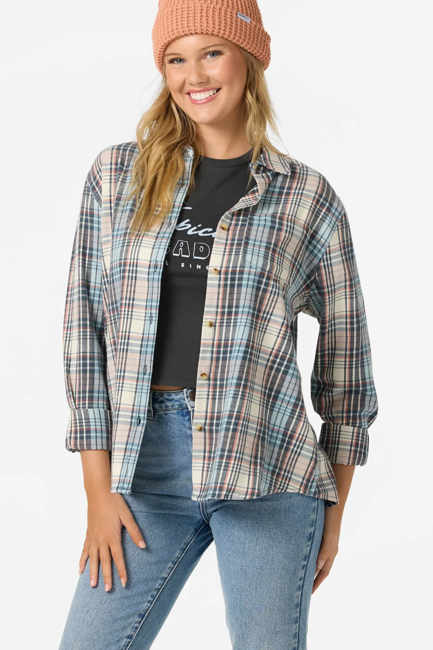 Logan Flannel Long Sleeve Top