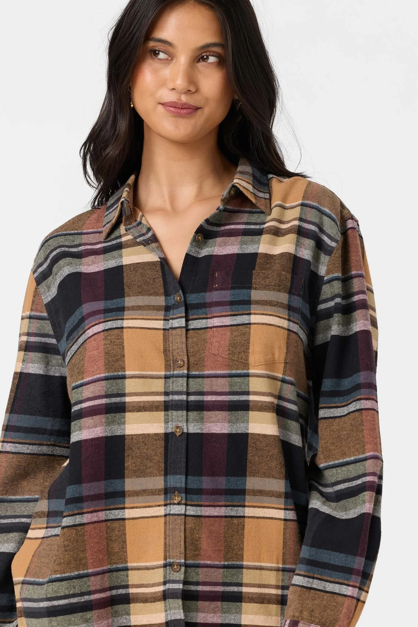 Logan Flannel Long Sleeve Top