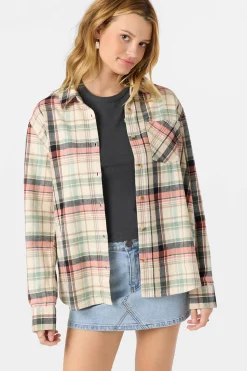 Logan Flannel Long Sleeve Top