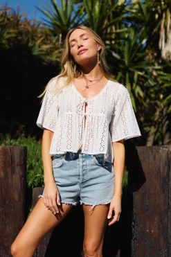 Loni Eyelet Top