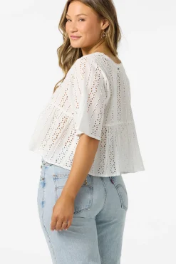 Loni Eyelet Top