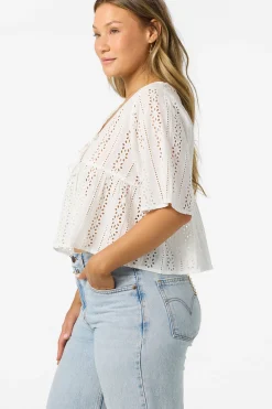 Loni Eyelet Top