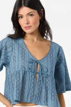 Loni Eyelet Top