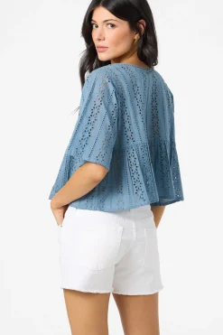 Loni Eyelet Top