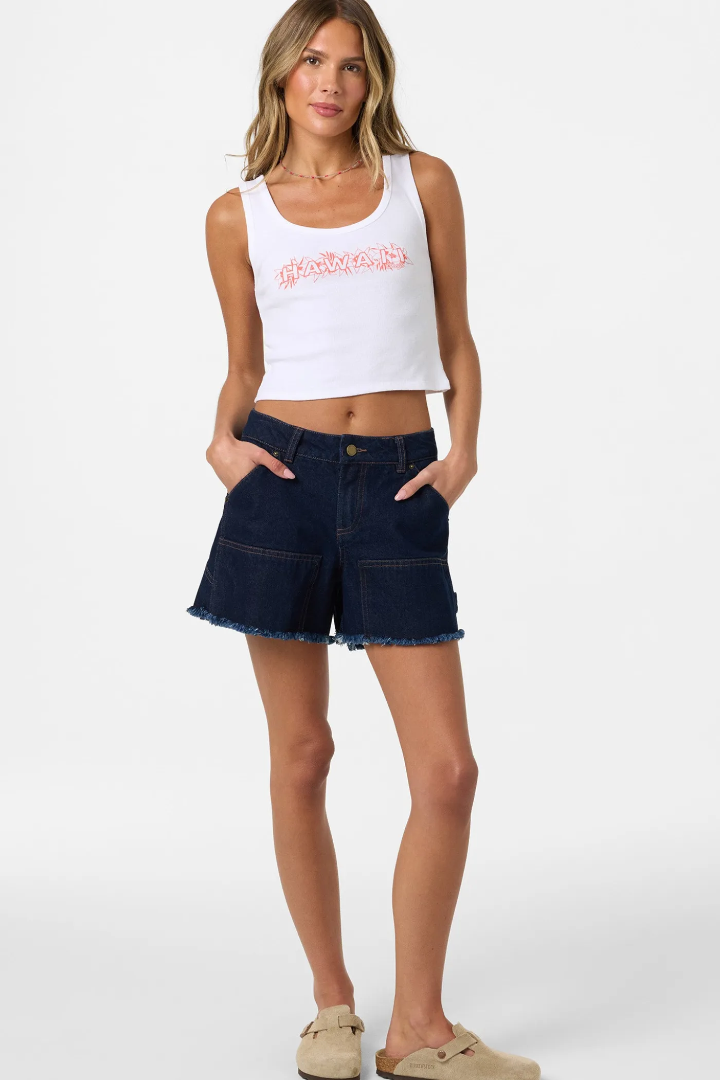 Lux Hawaii Scoopneck Tank