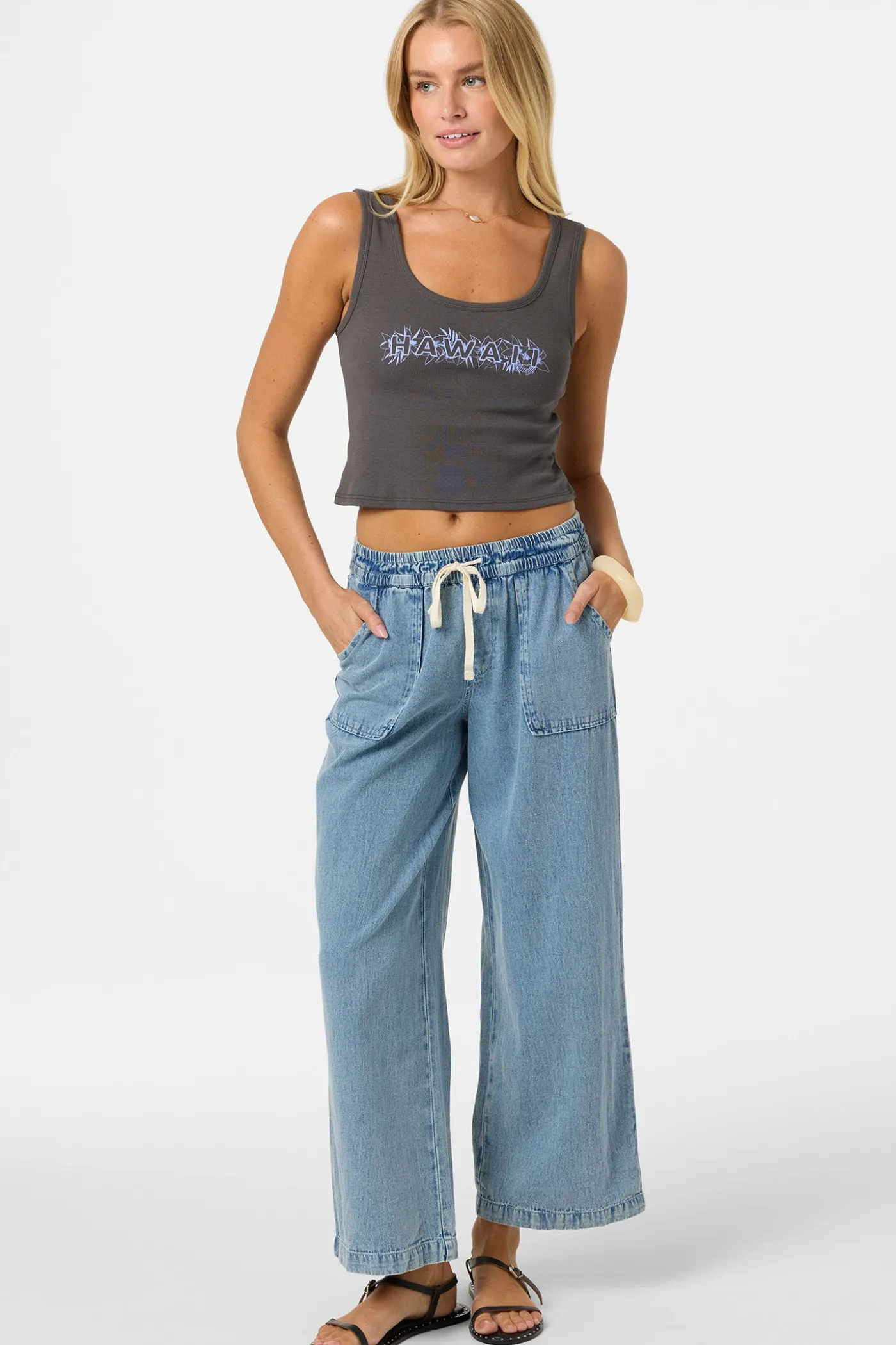 Lux Hawaii Scoopneck Tank