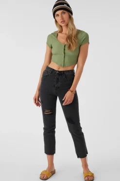 Marlena Textured Knit Crop Top