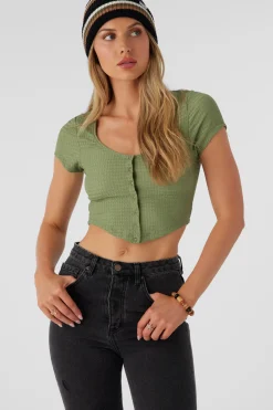 Marlena Textured Knit Crop Top
