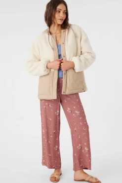 Meena High Pile Fleece Quilted Jacket
