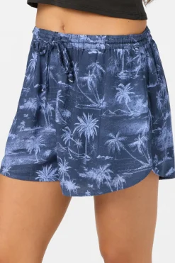 Millie Tropical Scene Beach Shorts