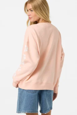 Mini Hibis Oversized Crew Neck Fleece