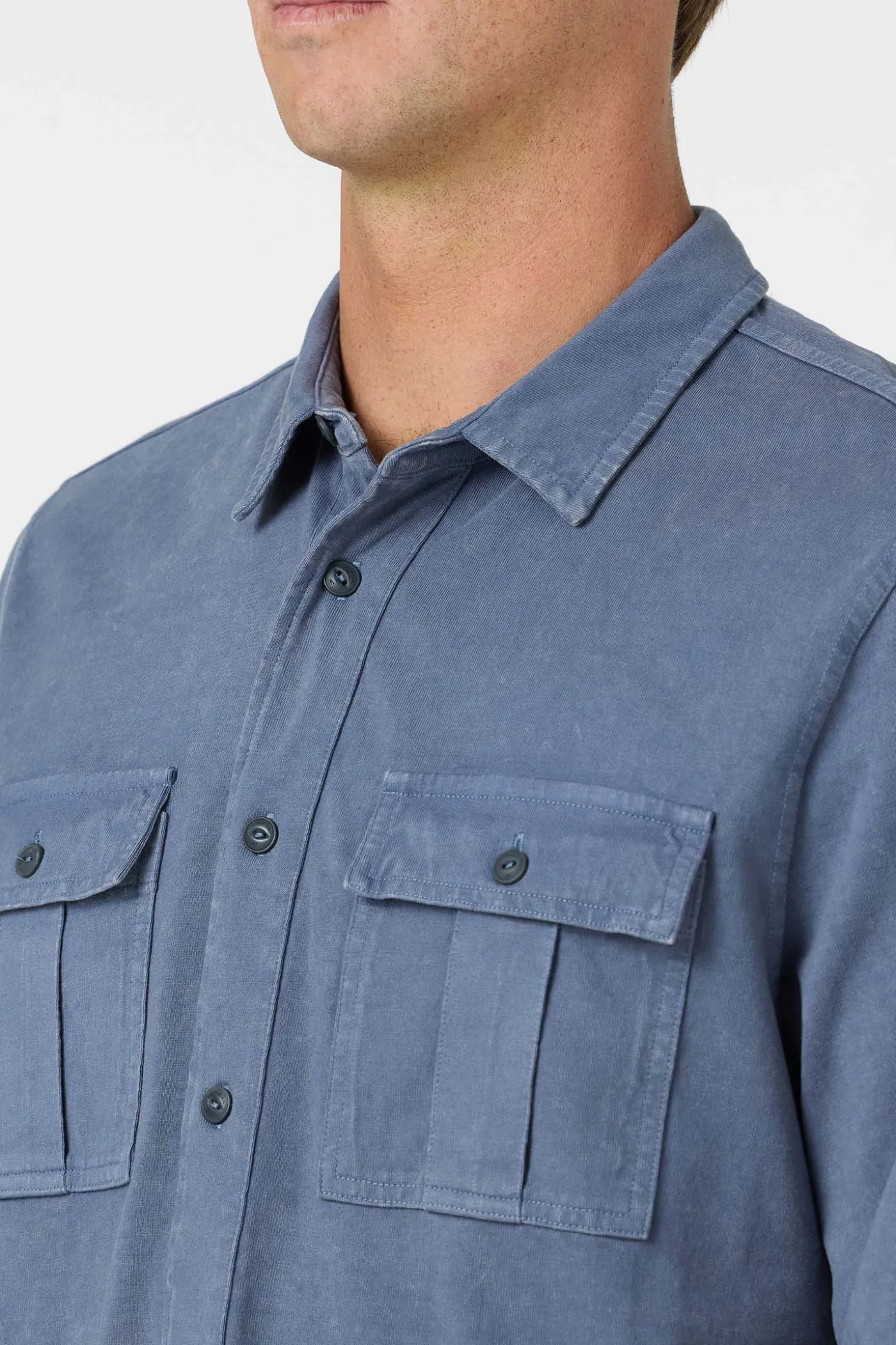 O'Riginals Long Sleeve Button Front Knit Shirt