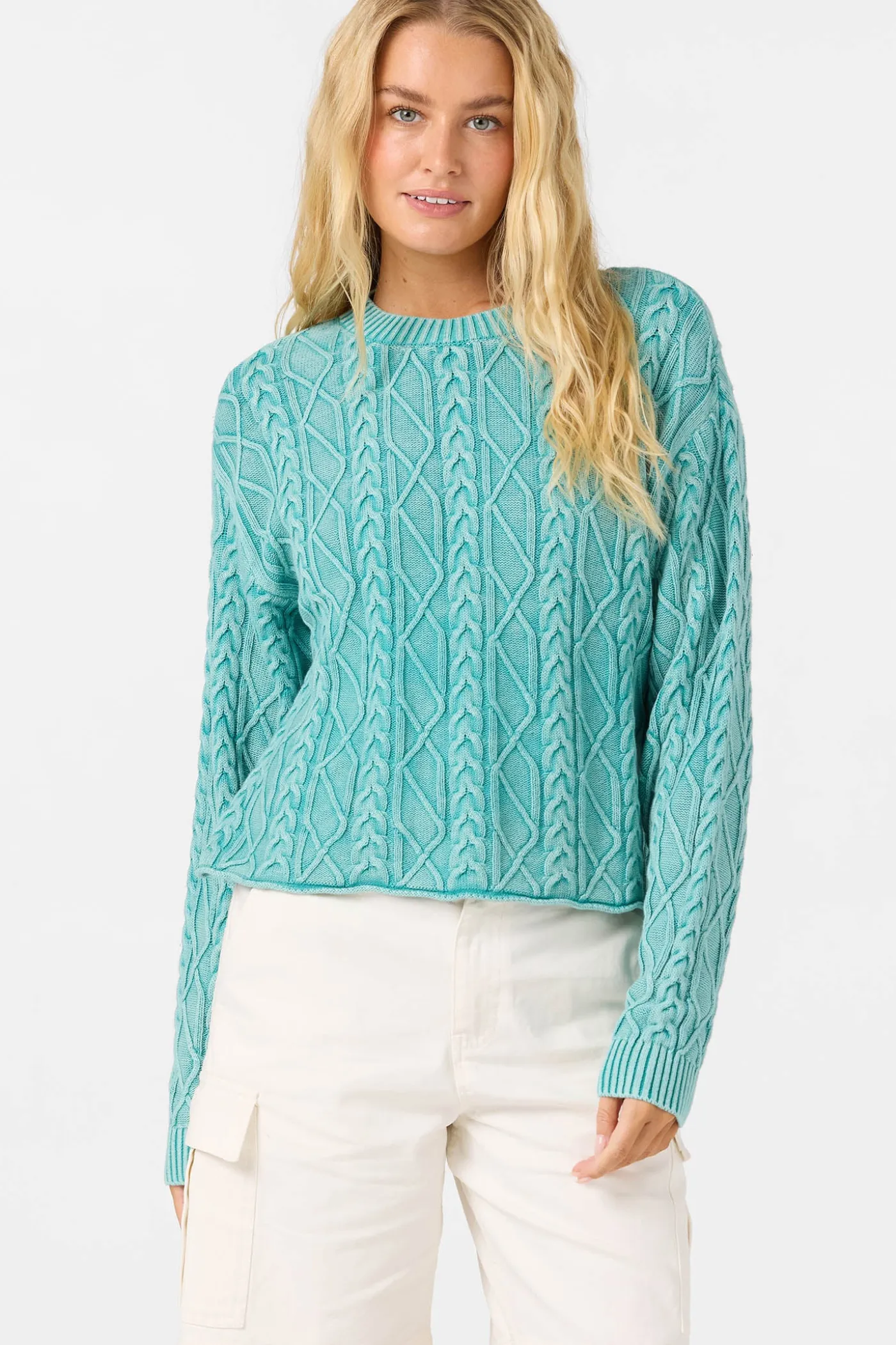 O'Riginals Misha Cable Knit Long Sleeve Sweater