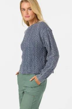 O'Riginals Misha Cable Knit Long Sleeve Sweater
