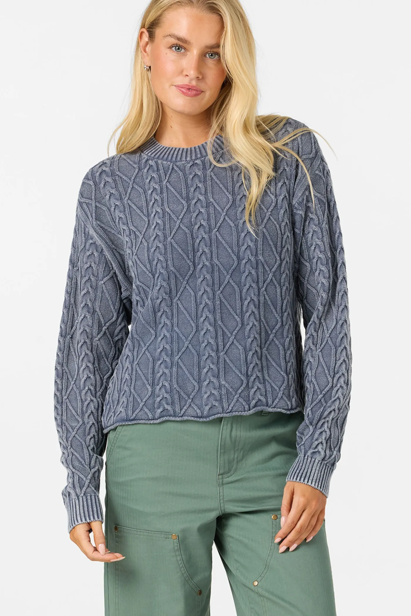O'Riginals Misha Cable Knit Long Sleeve Sweater