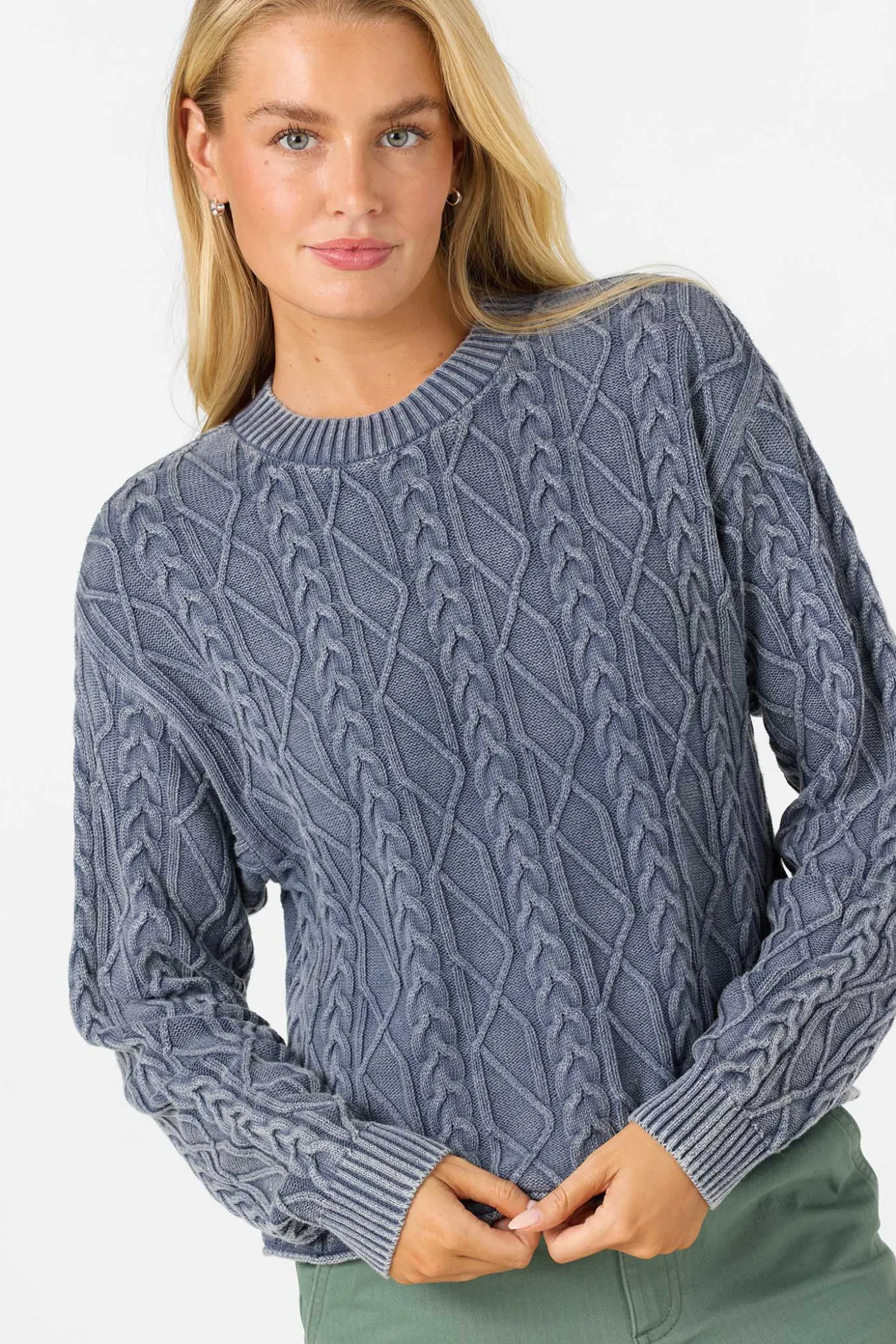 O'Riginals Misha Cable Knit Long Sleeve Sweater
