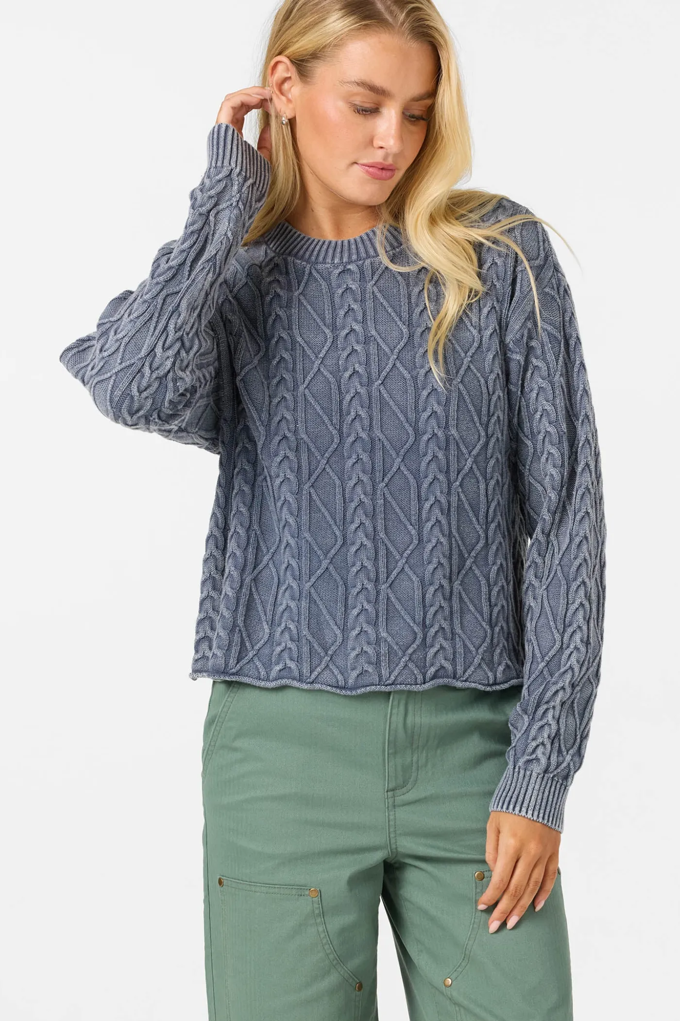 O'Riginals Misha Cable Knit Long Sleeve Sweater