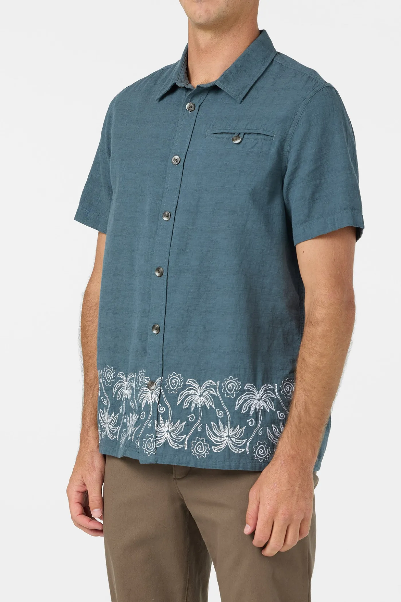 Palm Banded Woven Shirt