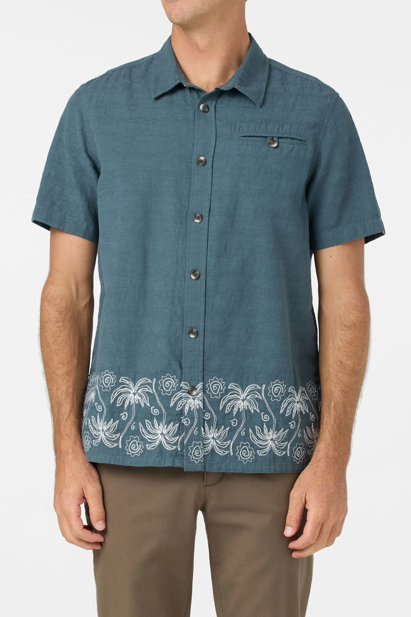 Palm Banded Woven Shirt