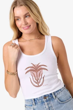 Palm Sun Scoop Neck Tank