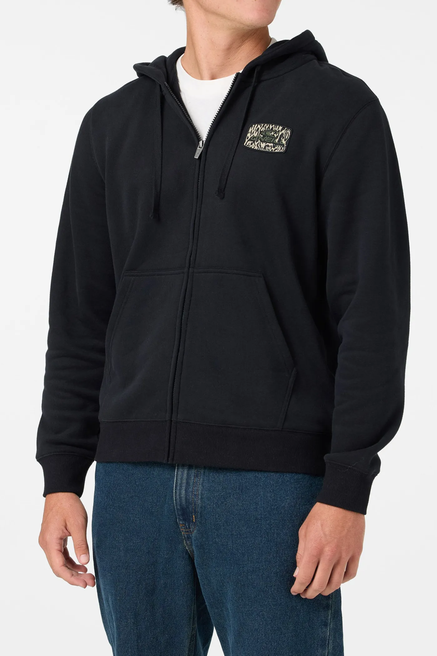 Patched Classic Zip Hoodie