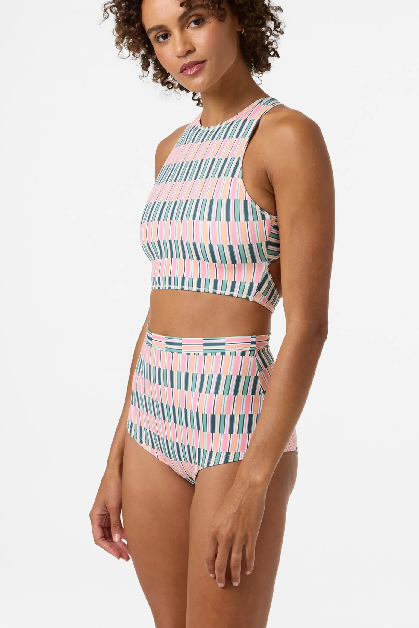Performance Surf Glenwood High Neck Printed Active Top