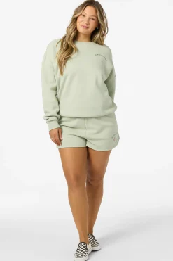 Petal Oversized Crew Neck Fleece