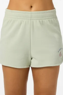 Petal Scallop Fleece Lounge Shorts