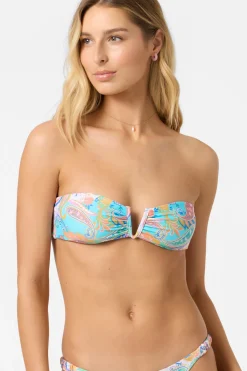 Presley Paisley Gold Coast Bandeau Top