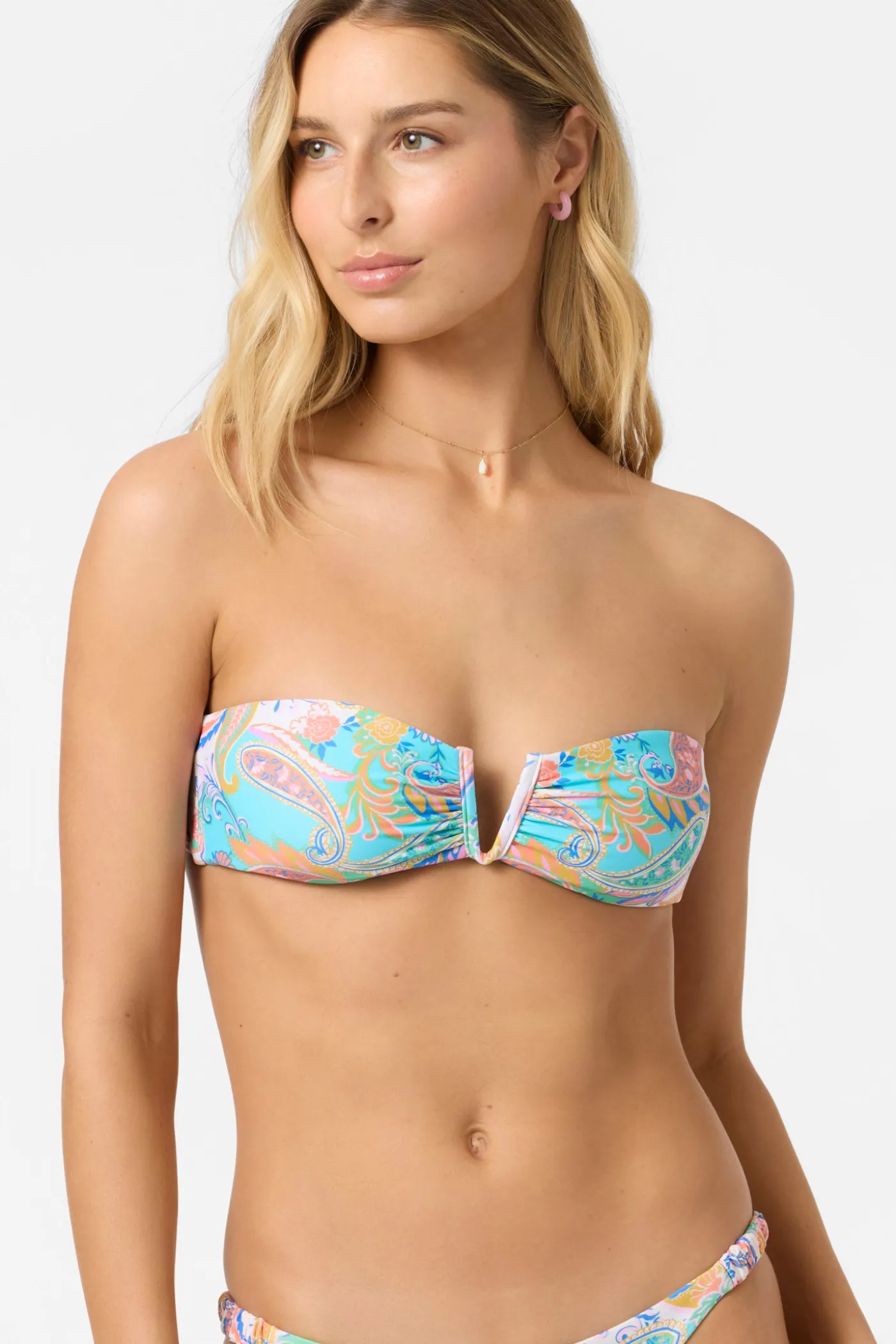 Presley Paisley Gold Coast Bandeau Top
