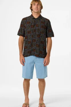 Relaxed Woven Camp Shirt