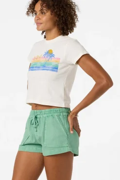 Retro Stripe Fitted Tee