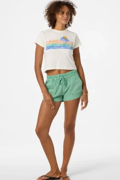 Retro Stripe Fitted Tee