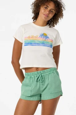 Retro Stripe Fitted Tee