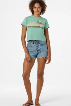 Retro Stripe Fitted Tee