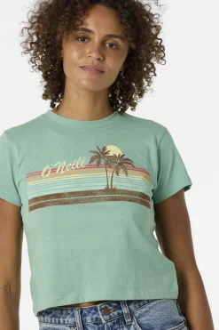 Retro Stripe Fitted Tee
