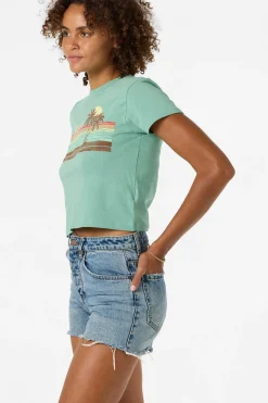 Retro Stripe Fitted Tee