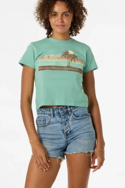 Retro Stripe Fitted Tee