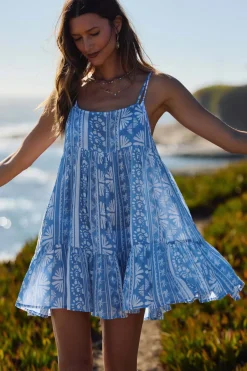 Saltwater Essentials Rilee Printed Mini Cover-Up Dress