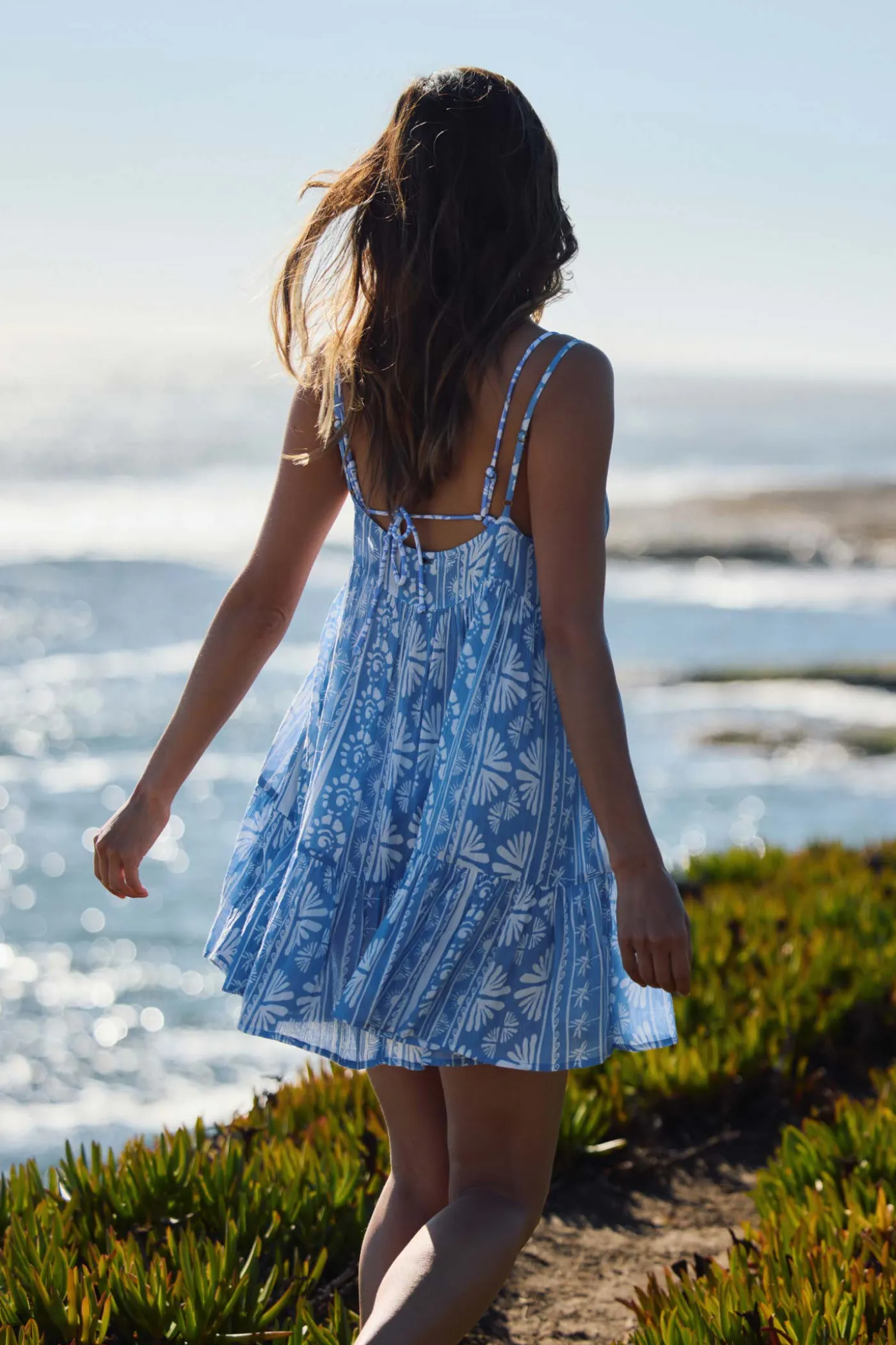Saltwater Essentials Rilee Printed Mini Cover-Up Dress