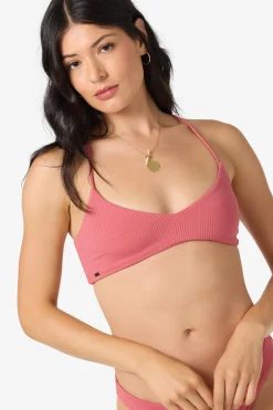 Saltwater Solids Rib Huntington Bralette Top