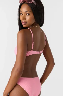 Saltwater Solids Rib Pismo Bralette Top