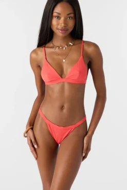 Saltwater Solids Rib Seaside Triangle Top