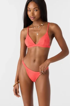 Saltwater Solids Rib Seaside Triangle Top