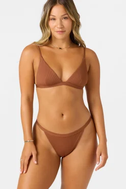 Saltwater Solids Rib Seaside Triangle Top