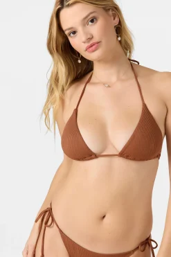 Saltwater Solids Rib Venice Triangle Top