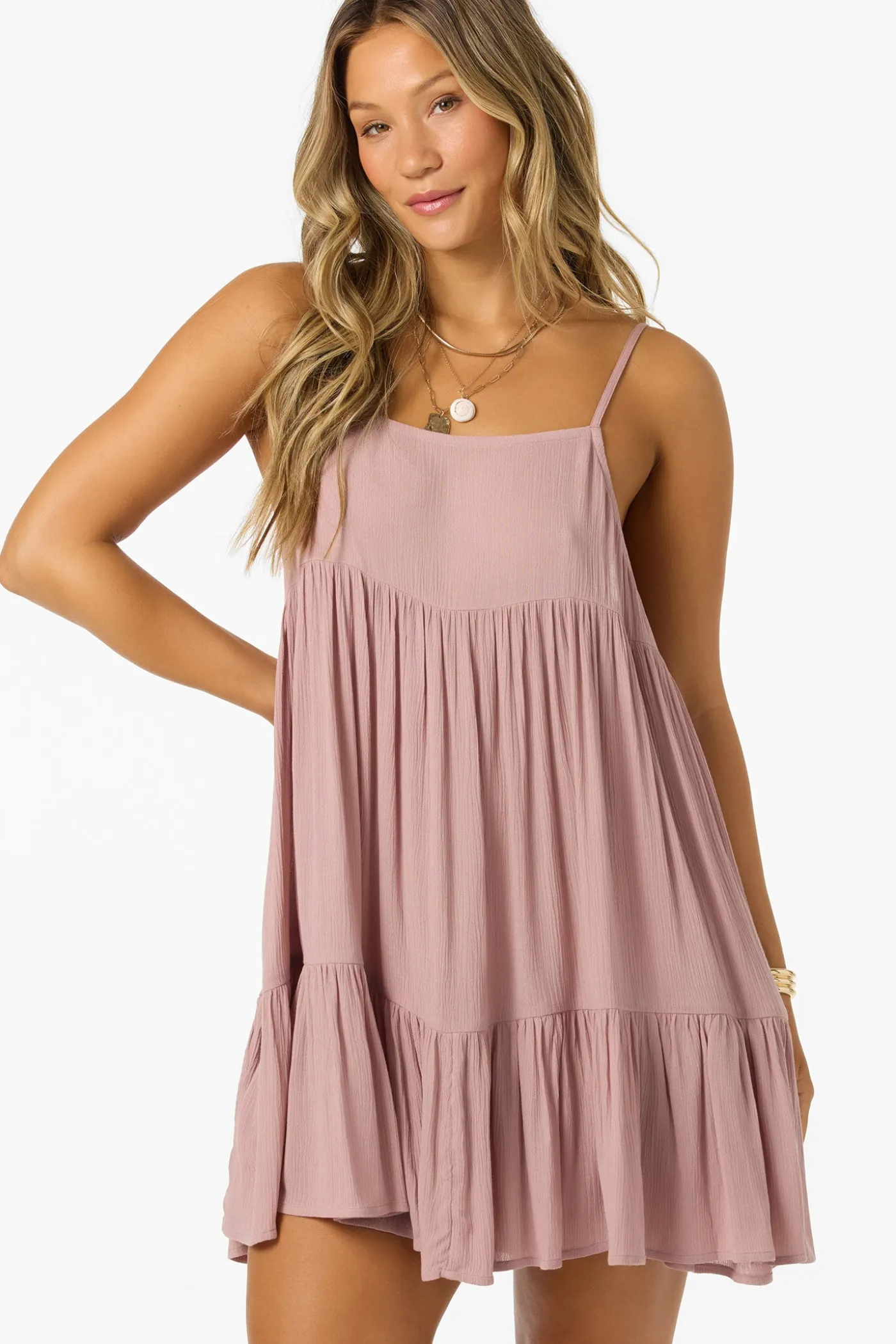 Saltwater Solids Rilee Mini Cover-Up Dress