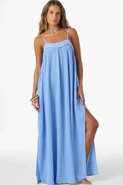 Saltwater Solids Sai Maxi Cover-Up Dress