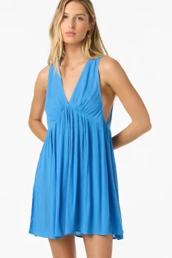 Saltwater Solids Teddy Mini Cover-Up Dress