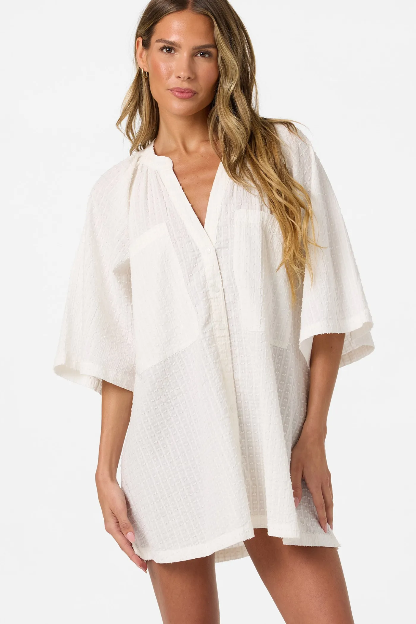 Shay Cover-Up Shirt Dress